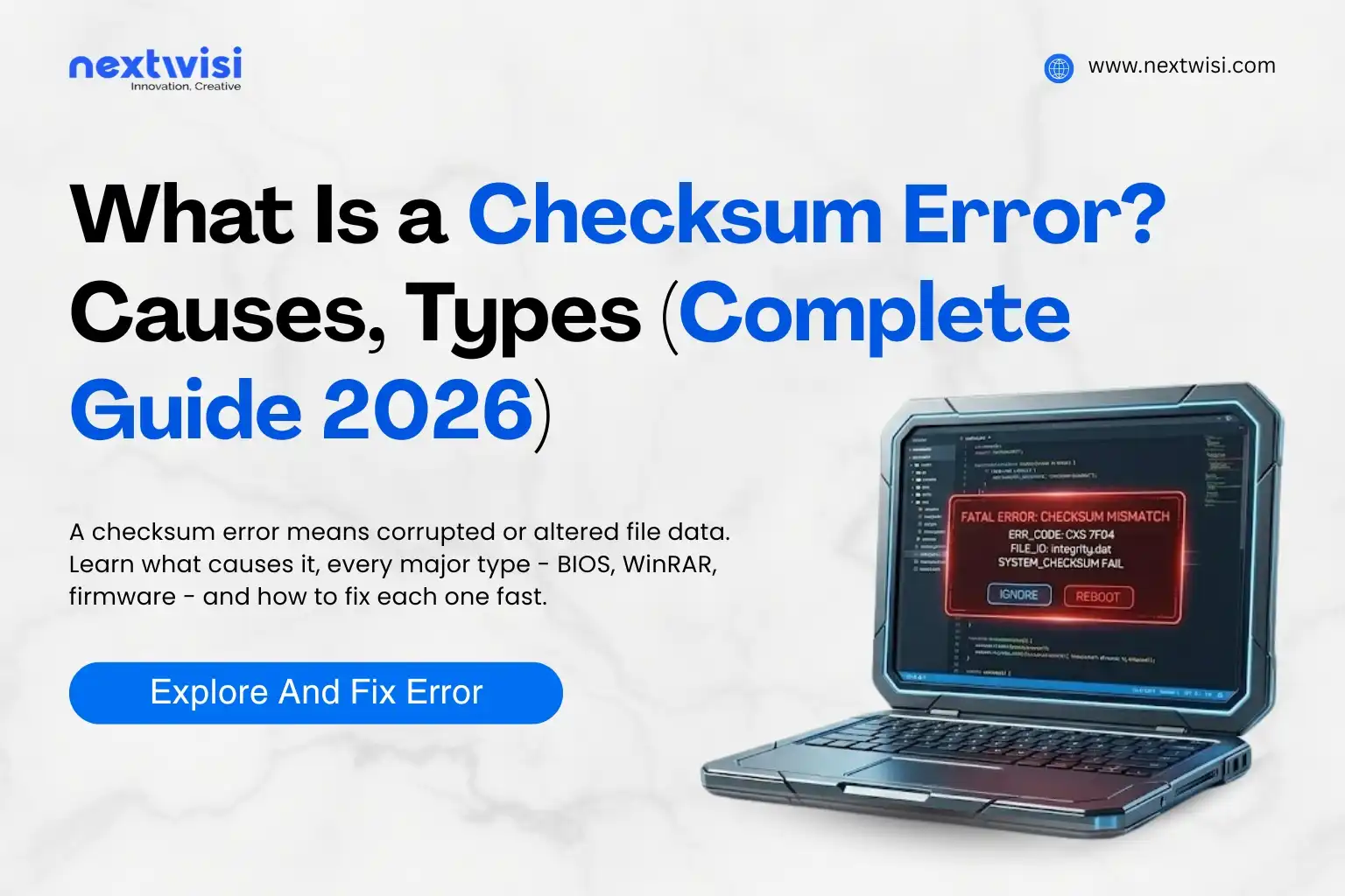 What Is a Checksum Error? Causes, Types & How to Fix It (Complete Guide)